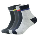 Kit 12 Meias Masculinas Esportivas – Cano Longo, Cores Sortidas